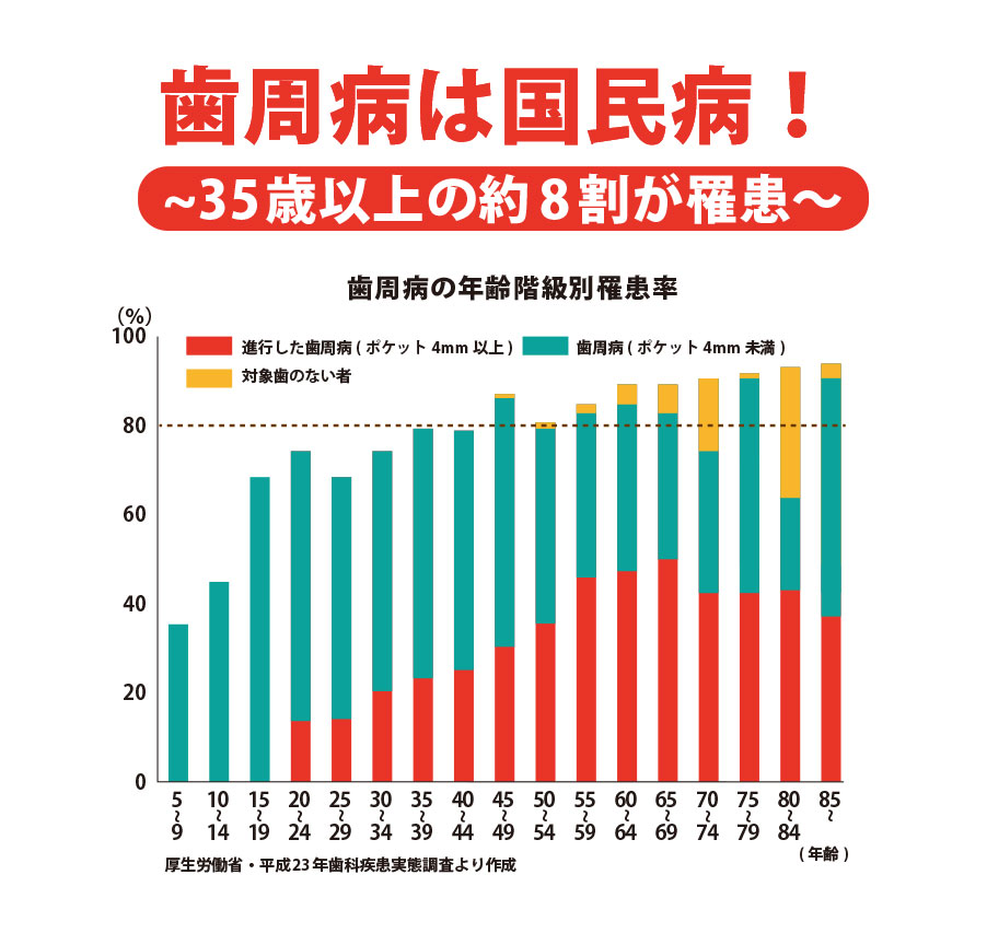 歯周病は国民病！